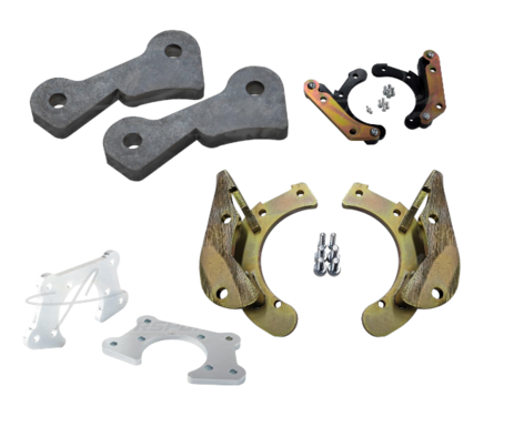 Rear brake adapter brackets