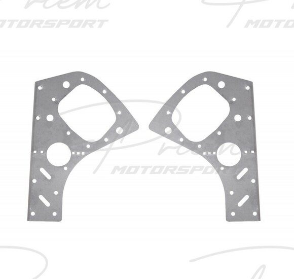 Verstevigings platen draagarm ophanging achter (Trailing arm) V2 BMW E46 