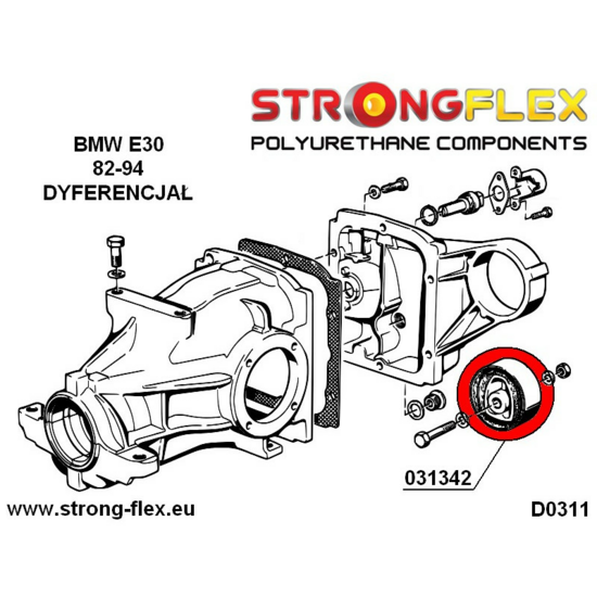 BMW E30 II (82-91) Strongflex Volledige ophangingsbus