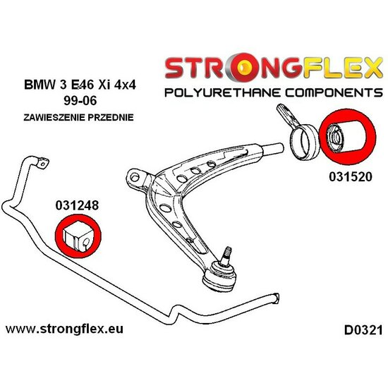 BMW E46 Compact  (00-04) Volledige ophangingsbus set - Sport