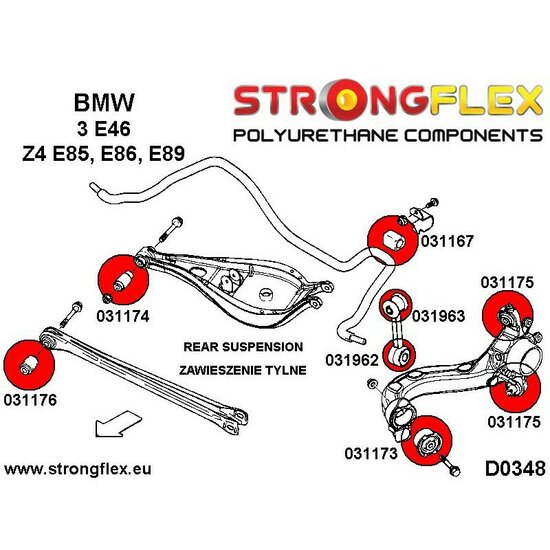 BMW E46 Compact  (00-04) Volledige ophangingsbus set - Sport