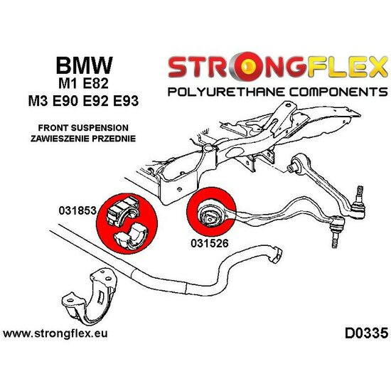 BMW E92 (04-13) M3 Volledige ophangingsbus set