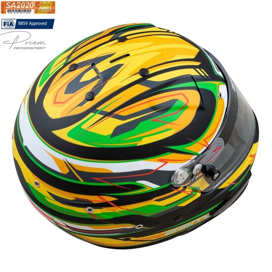 ZAMP RZ 70E FIA Helm Switch Green / Black / Yellow