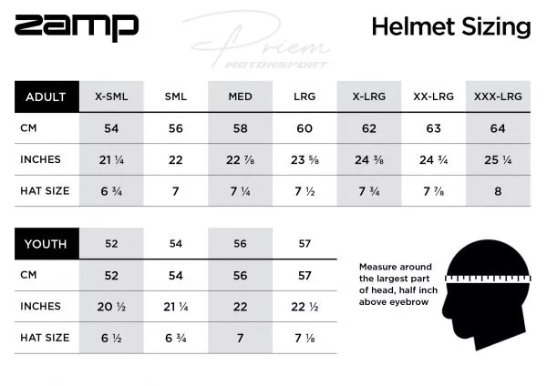 ZAMP RZ 70E FIA Helm Switch Orange / Yellow