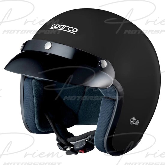 Sparco Club-J1 Open Face Helm Zwart