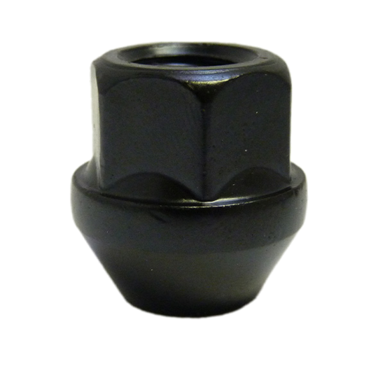 Open moer conisch M12 x 1,5 Zwart
