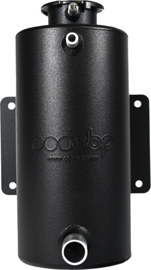OBP aluminum koel water expansie tank / Zwart