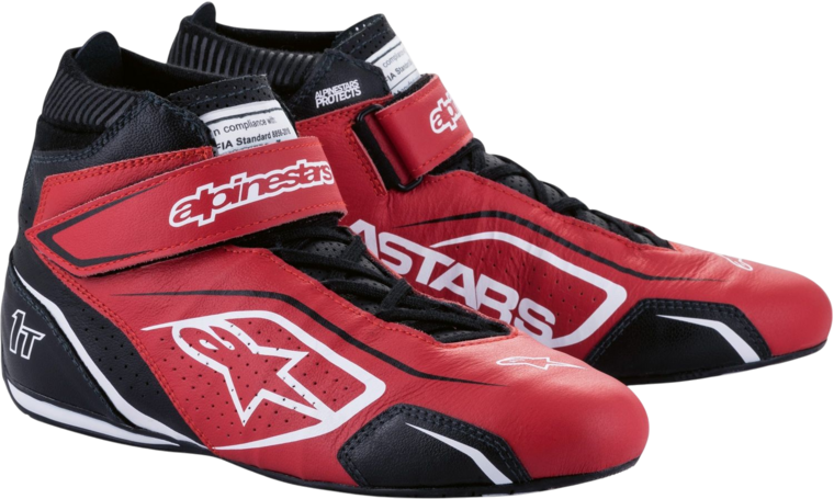 Alpinestars Race Schoenen Tech 1T V3 FIA /  Rood-Zwart