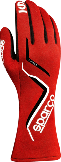 Sparco Race Handschoenen &quot;Land&quot; FIA / Rood