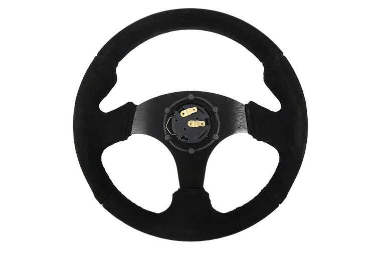SLIDE Suede stuur 320mm Zwart  offset: 20mm
