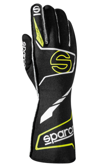 Sparco Race Handschoenen &quot;Futura&quot; FIA / Zwart-Geel