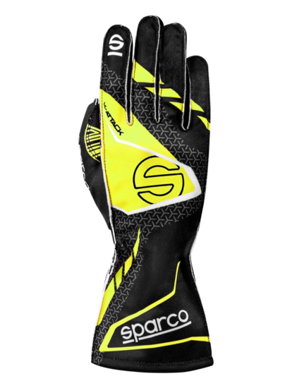 Sparco Karting Handschoenen K-Attack Geel/Zwart