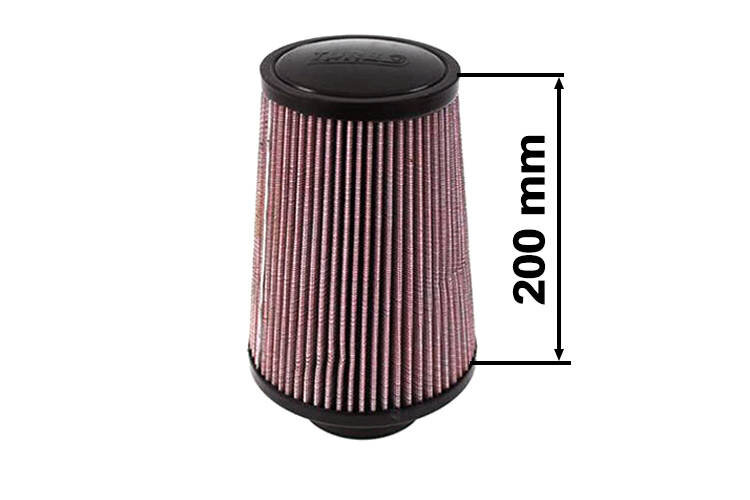 Turboworks Luchtfilter H:200 DIA:60-77mm