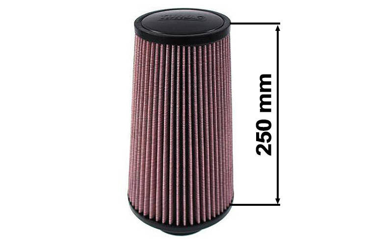 TurboWorks Luchtfilter H:250 DIA:101mm