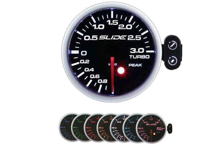 Slide PK-SC Gauge 52mm - Turbo Electric -1 tot 3 BAR