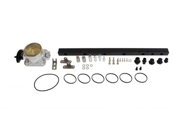 Turboworks Aluminium Inlaat Spruitstuk BMW E34 E36 M50 Incl gasklep en brandstofrail