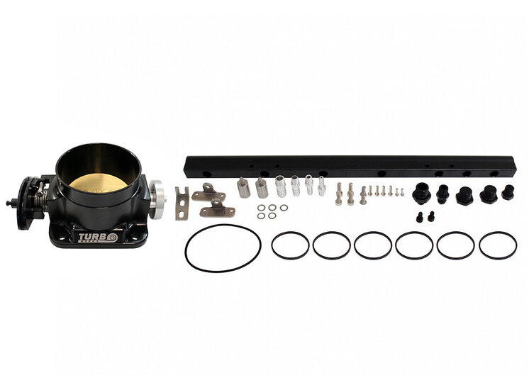 Turboworks Aluminium Inlaat Spruitstuk BMW met M52 Incl gasklep en brandstofrail
