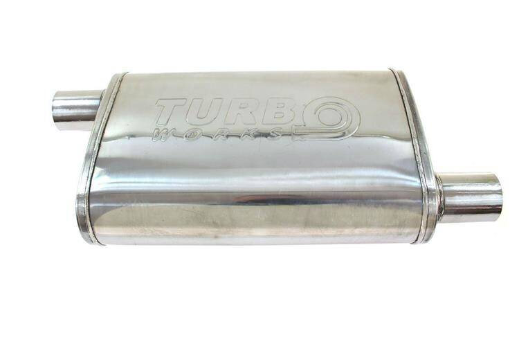 Turboworks Midden Demper 51mm LT 304SS 355mm