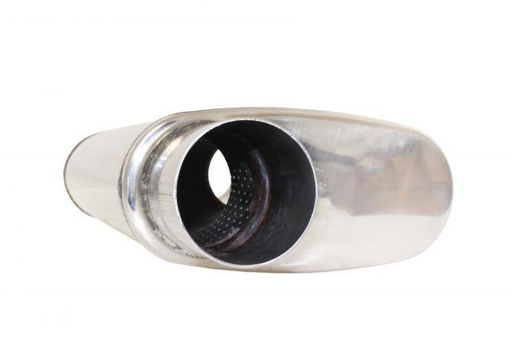 Turboworks Midden Demper 51mm LT 304SS 355mm