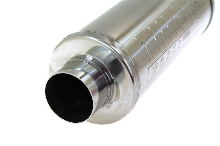 Turboworks Midden Demper 70mm RS 304SS 450mm