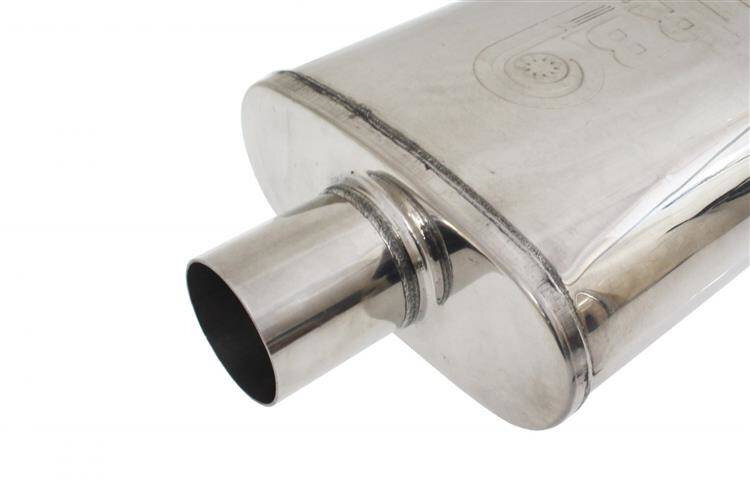 Turboworks Reflectie Midden Demper 70mm 304SS 355mm
