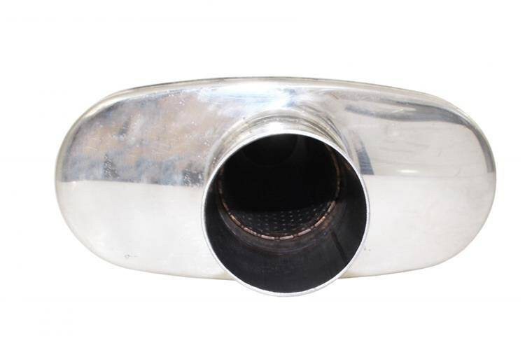 Turboworks Reflectie Midden Demper 70mm 304SS 355mm