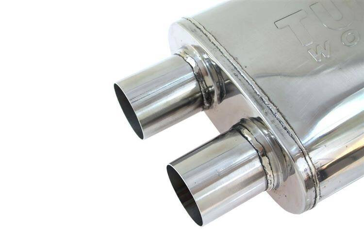 Turboworks Midden H Demper 76mm LT 304SS 355mm