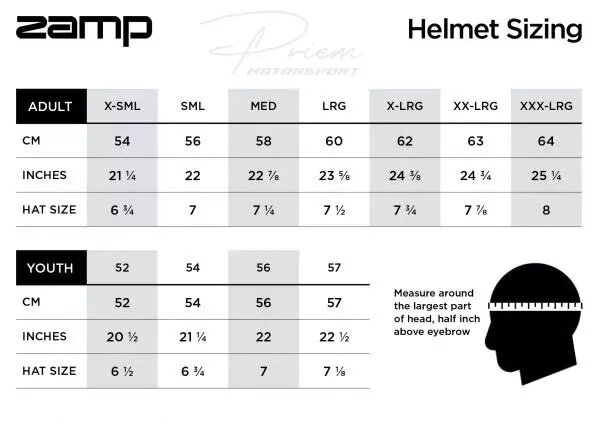 ZAMP RZ 18H Entry level Racing helm SA2020