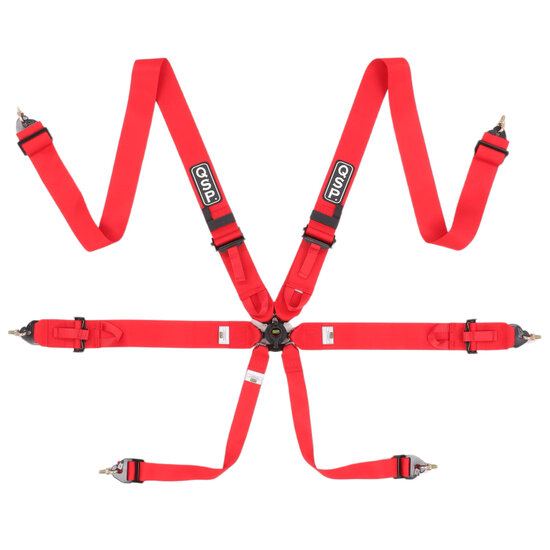 QSP 6-punts gordel Pro Plus FIA - Rood