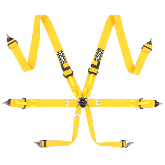 QSP 6-punts gordel Pro Plus FIA - Geel