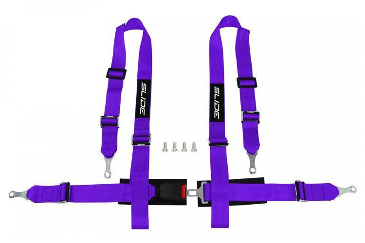 SLIDE 4-punts Veiligheidsgordel 2" Paars