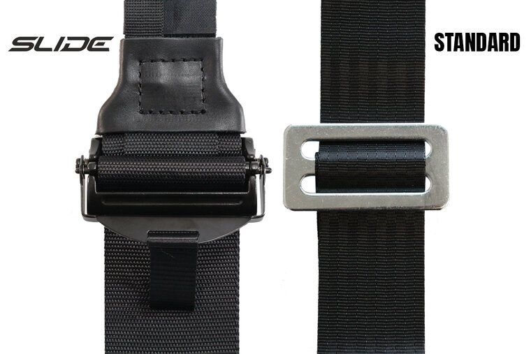 SLIDE gordel quick release sluiting detail