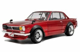 Nissan Skyline (C10) Hakosuka Solido Works '70, rood 1:18