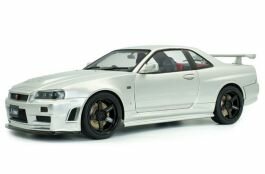 Nissan Skyline R34 GT-R Z Tune '99, zilver 1:18