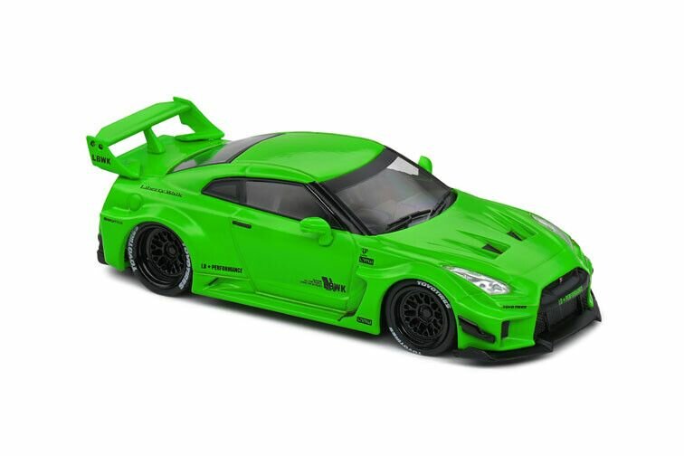 Nissan GT-R R35 Liberty Walk Work Silhouette, groen 1:43