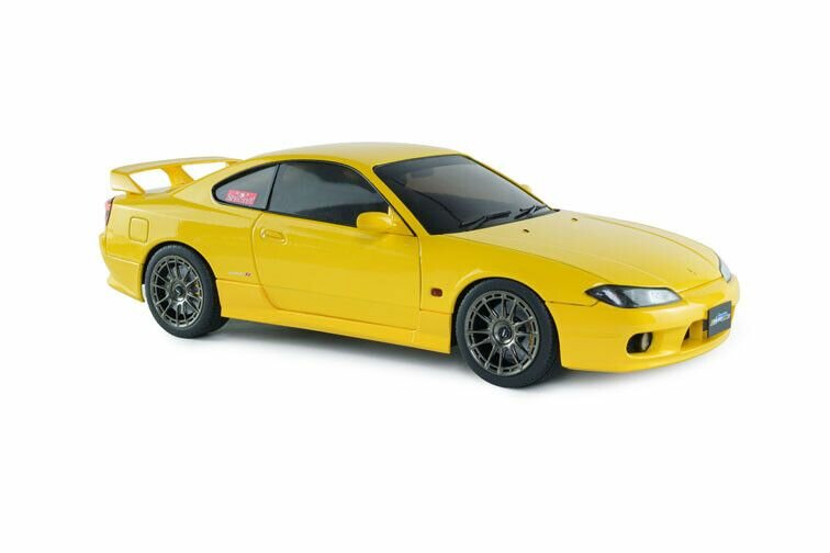 Nissan Silvia S15 Spec-R Aero '99, geel (Lightning Yellow) 1:18