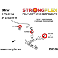 BMW E30 II (82-91) Strongflex Volledige ophangingsbus - Sport 