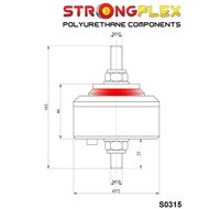 Strongflex Motorsteun BMW E30