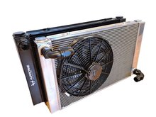 Hurricane Radiator 800x450mm High flow AN20 Universeel - Zwart