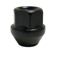 Open moer conisch M12 x 1,5 Zwart
