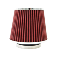Universele Lucht Filter  (Power Filter) Rood Incl Adapter ringen &quot;60, 70, 76, 84, 90mm&quot;