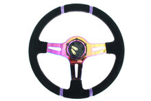 SLIDE Suede stuur 350mm NeoChrome offset: 45mm  