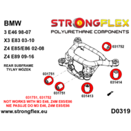 BMW E46 Subframe montage bus set