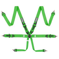 QSP 6-punts gordel Pro Plus FIA - Groen