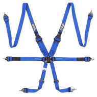 QSP 6-punts gordel FHR Endurance FIA - Blauw