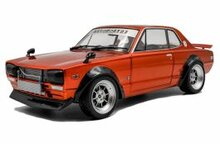 Nissan Skyline (C10) Hakosuka Solido Works '70, oranje 1:18