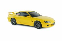 Nissan Silvia S15 Spec-R Aero '99, geel (Lightning Yellow) 1:18