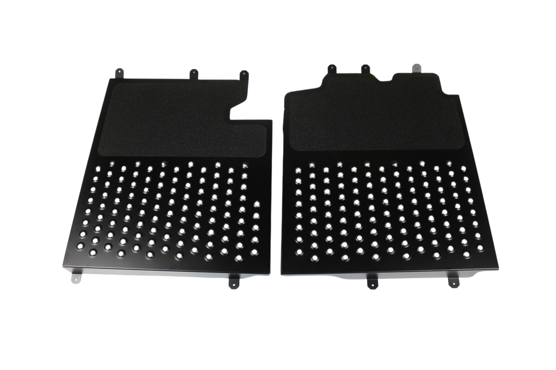 Zwarte (Stainless steel) vloer platen BMW E9X