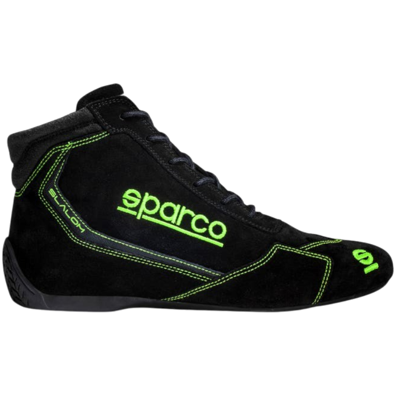 Sparco Slalom Race Schoenen FIA / Zwart-Fluor Groen