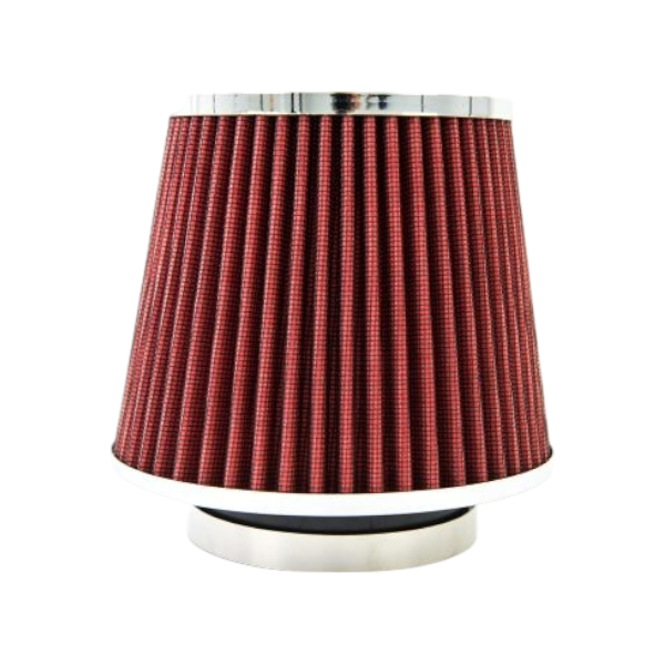 Universele Lucht Filter  (Power Filter) Rood Incl Adapter ringen "60, 70, 76, 84, 90mm"